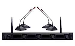 Westa - 4 Kanal UHF Masa Mikrofon Seti