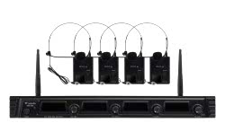 Westa - 4 Kanal UHF Yaka (HeadSet) Mikrofon Seti