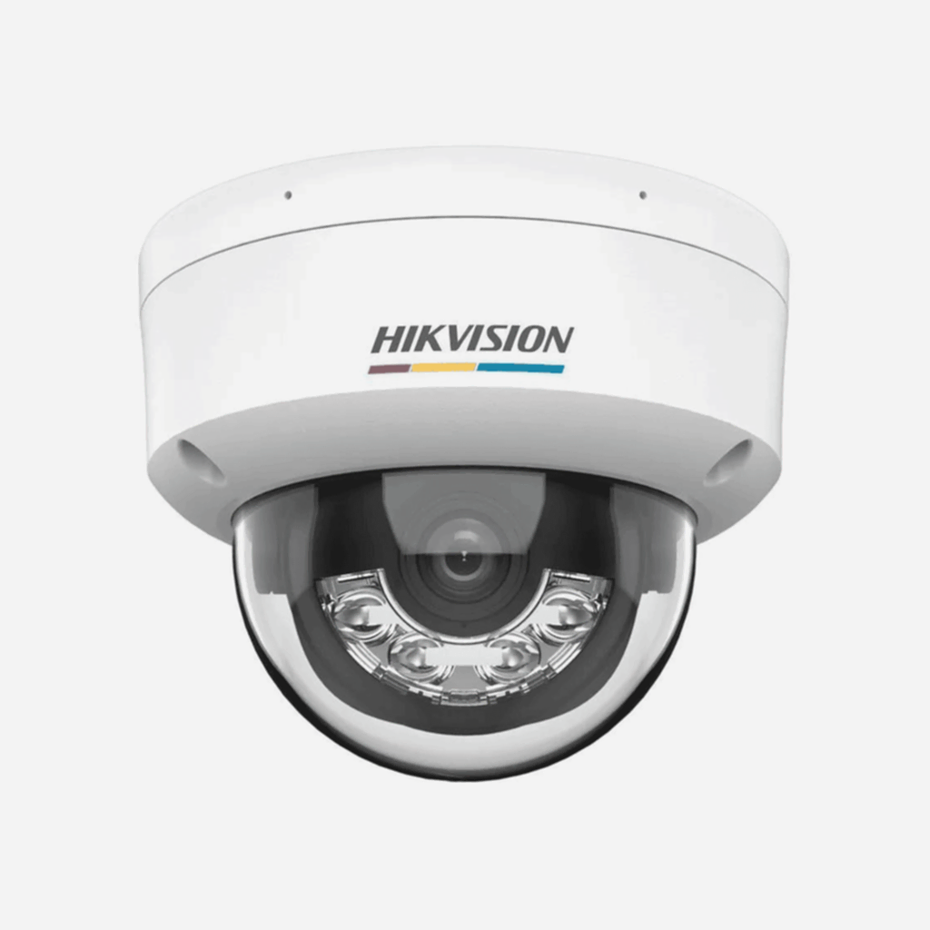 Hikvision - 2MP 2.8mm H.265+ Mikrofon SD Kart 30Mt. Smart Hybrid Light Dome İP Kamera