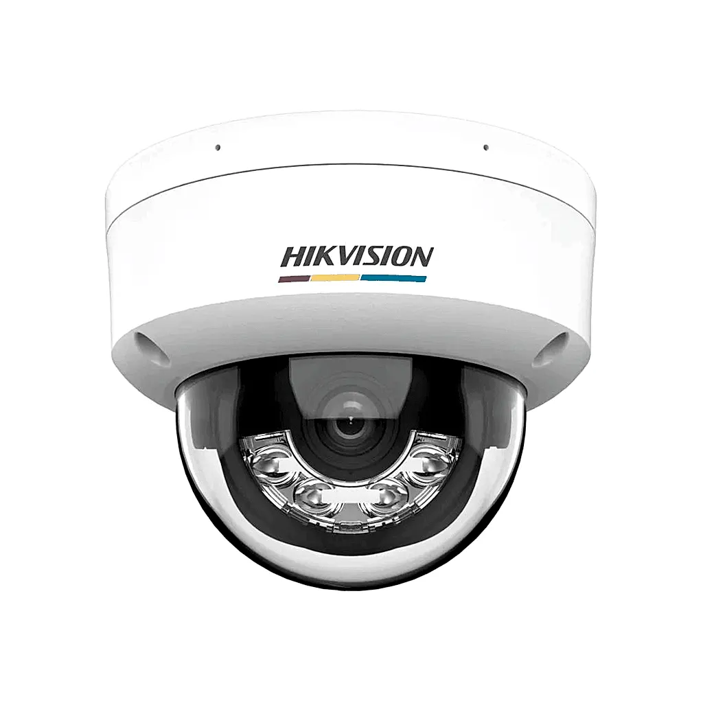 Hikvision - 4MP 2.8mm H.265+ Mikrofon SD Kart 20Mt. Smart Hybrid Light Dome İP Kamera