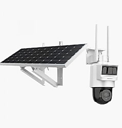 Hikvision - 4MP 2.8mm Sabit Lens 4G, MicroSD Kart, Pır+Radar, Pan&Tilt IP66 Solar Kamera