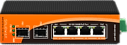 Solidway - 4 Port 10/100/1000M PoE Port +2 Port Gigabit SFP Port (120 Watt), Endüstriyel PoE Gigabit Ethernet Switch (Unmanaged)