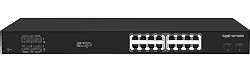 SCSI - 16 Port Gigabit PoE + 2 Port 1000M SFP Port Switch