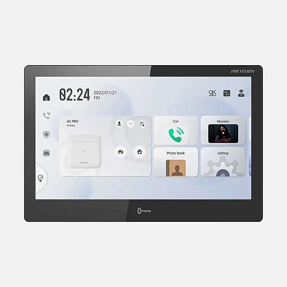 Hikvision - 10.1 inc TFT LCD Dokunmatik Ekran ANDROİD İç Mekan Ünite (Wi-Fi)