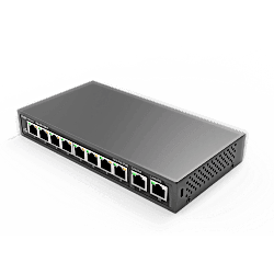 Reyee - 8 Port 100Mbps PoE, 2 Port GB Uplink Port Yönetilmez PoE Switch 