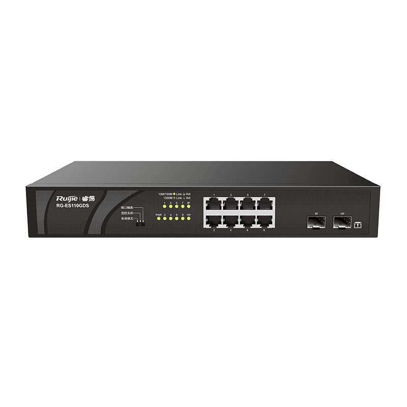 Reyee - 8 Port GB PoE, 2 SFP Slots Yönetilmez Poe Switch