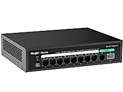 Reyee - 8 Port GB PoE, 1 Port GB Uplink, 1 Port SFP Yönetilmez Poe Switch