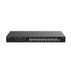 Reyee - 24 Port 100Mbps PoE, 2 Port GB RJ45/1 SFP Combo Uplink Ports Yönetilmez PoE Switch 