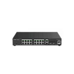 Reyee - 16 Port Gigabit PoE, 2 Port GB RJ45, 2 SFP Slots Smart PoE Switch
