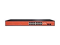 Wi-Tek - 16GE + 2SFP Gigabit Rack-Mountable Ethernet Switch
